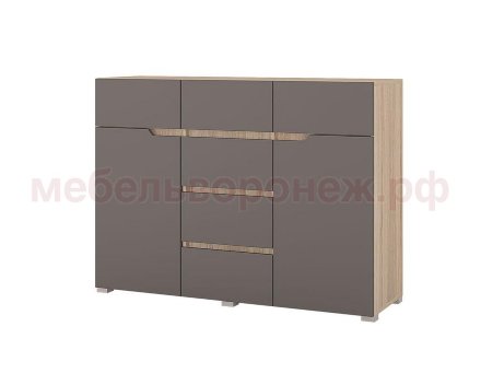 Комод 1200 Анталия МДФ сонома, графит софт