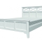Кровать Грация-5 1,6м, белый + карниз
