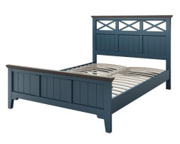Кровать Грация-5 1,6м, сапфировый + карниз